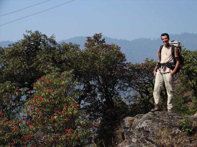 Julien et les Rhododendrons